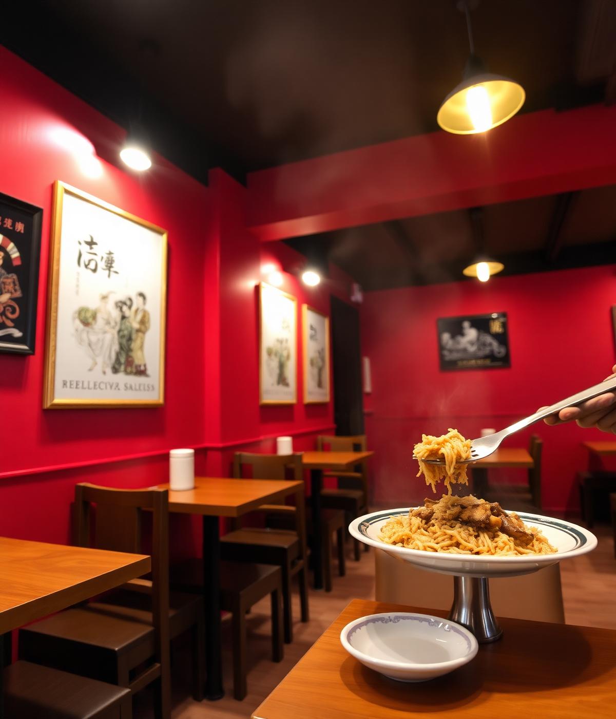 Interior del local de El Chino Venezolano